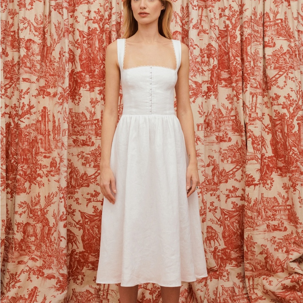Reformation Taglietelle Linen Dress